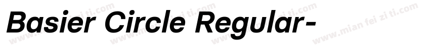 Basier Circle Regular字体转换